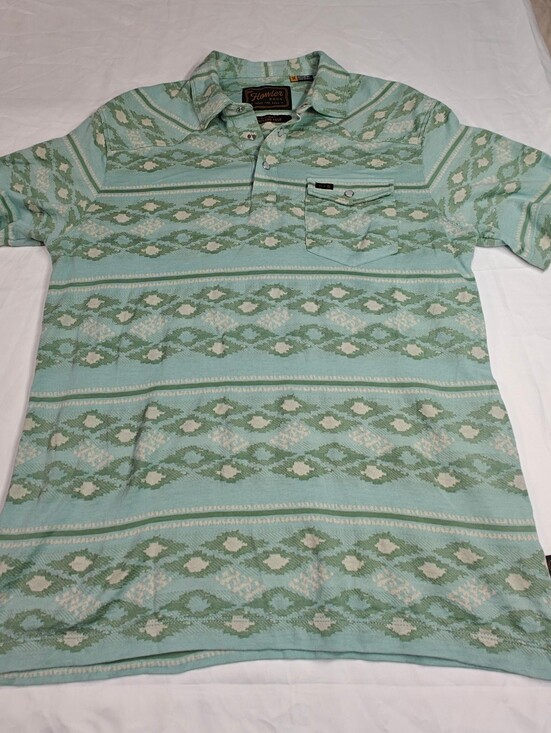 Howler Brothers Other - Howler Brothers Mint Green Patterned Polo